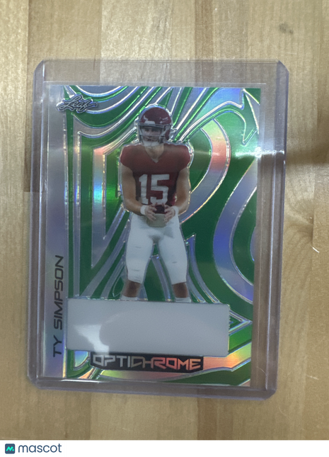 2022 Leaf Ty Simpson Pre-Production 1/1 Optichrome Alabama