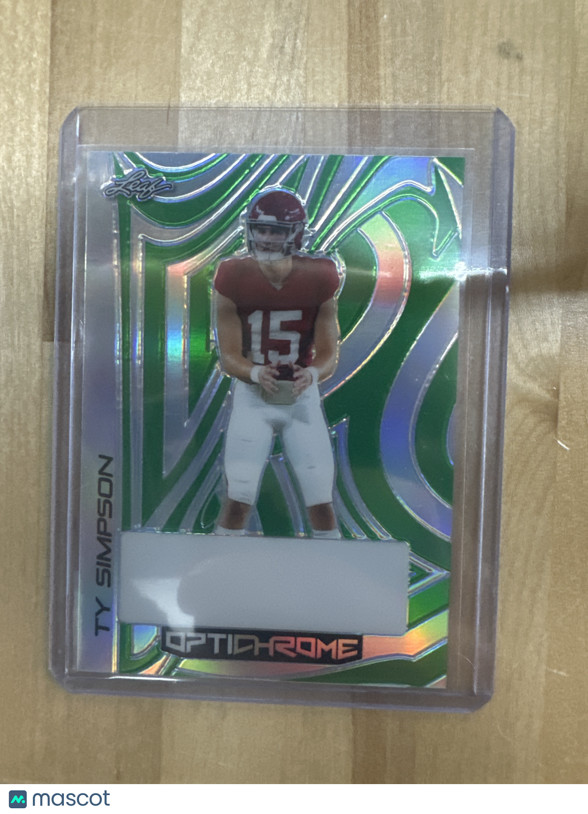 2022 Leaf Ty Simpson Pre-Production 1/1 Optichrome Alabama
