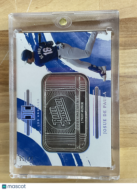 2024 Panini Impeccable Josue De Paula Bar /25 Dodgers
