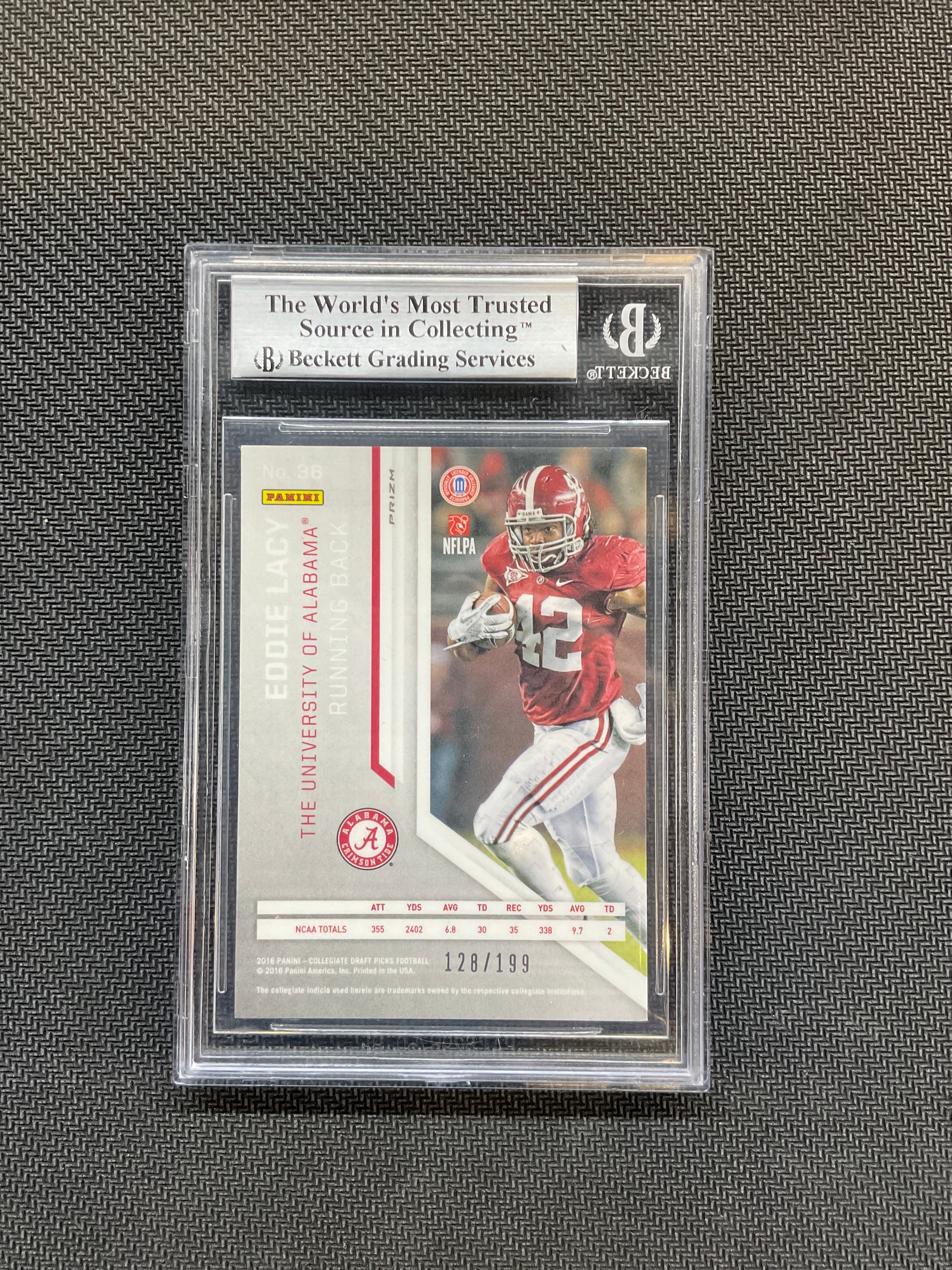 2016 Prizm Draft Eddie Lacy Camo /199 BGS A Alabama