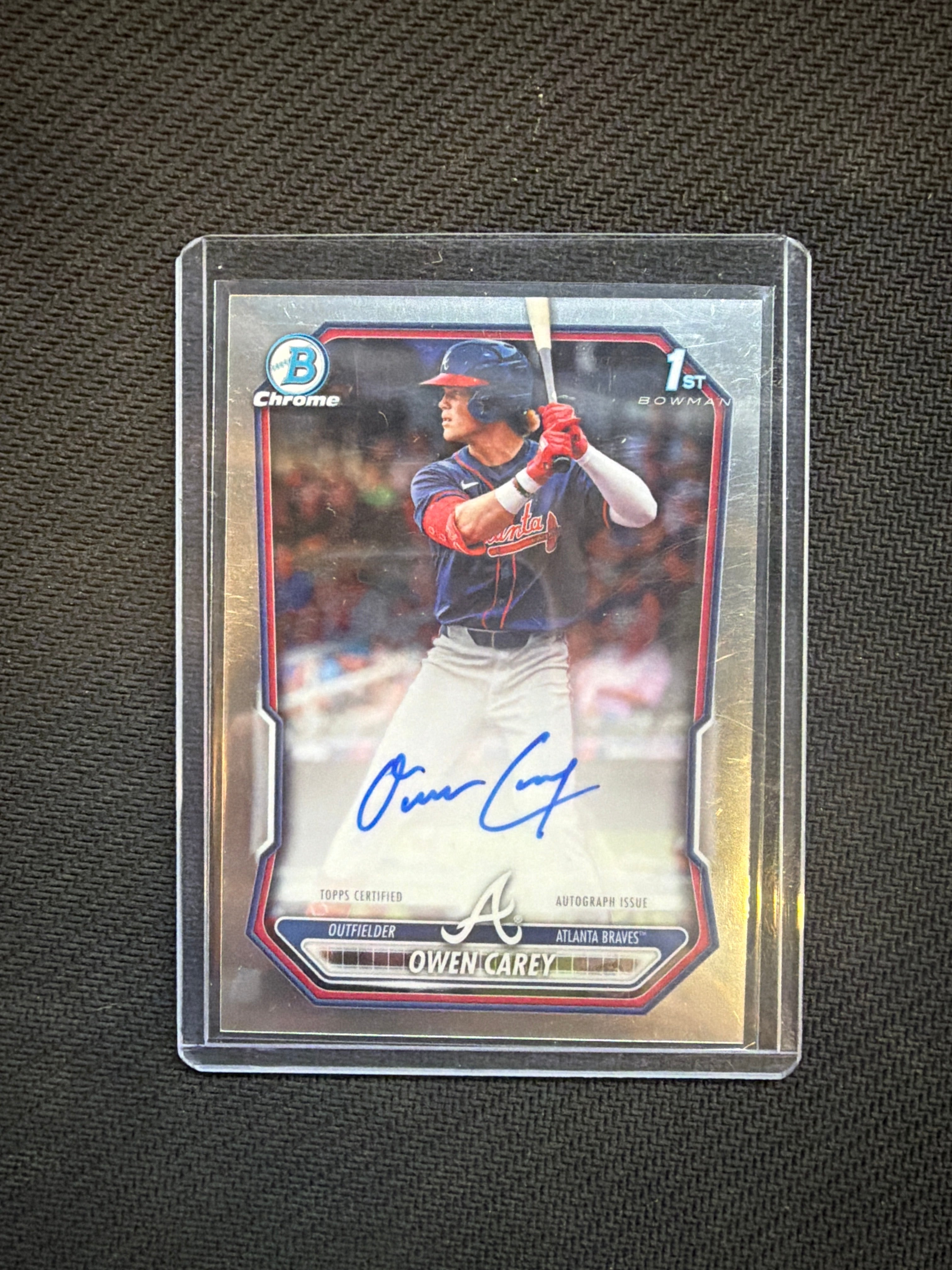 2026 Bowman Chrome Owen Carey Auto Braves