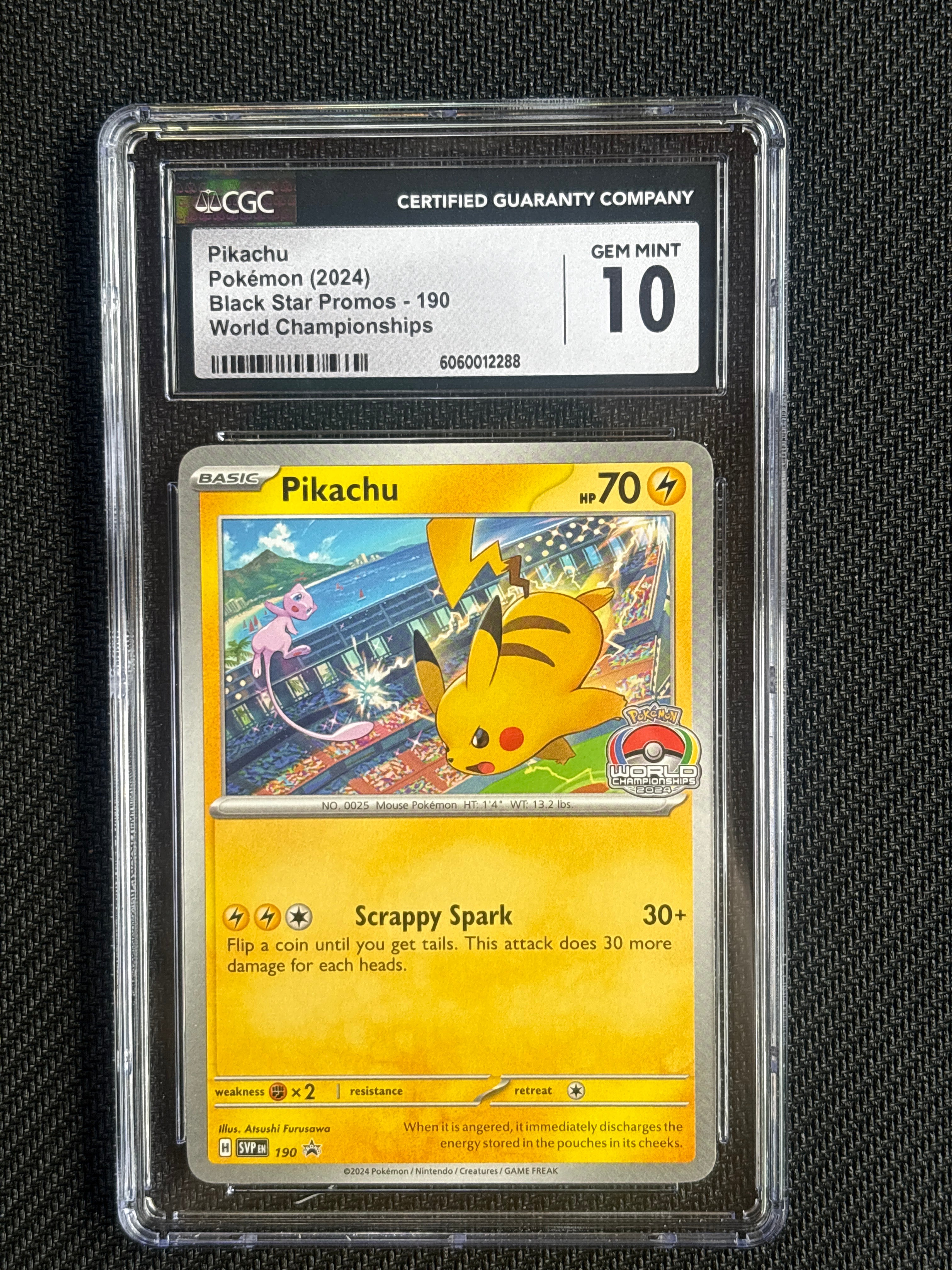 2024 Pikachu Promo 190 CGC 10