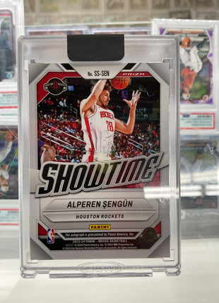 2023-24 Mosaic Alperen Sengun Showtime Auto Red Scope