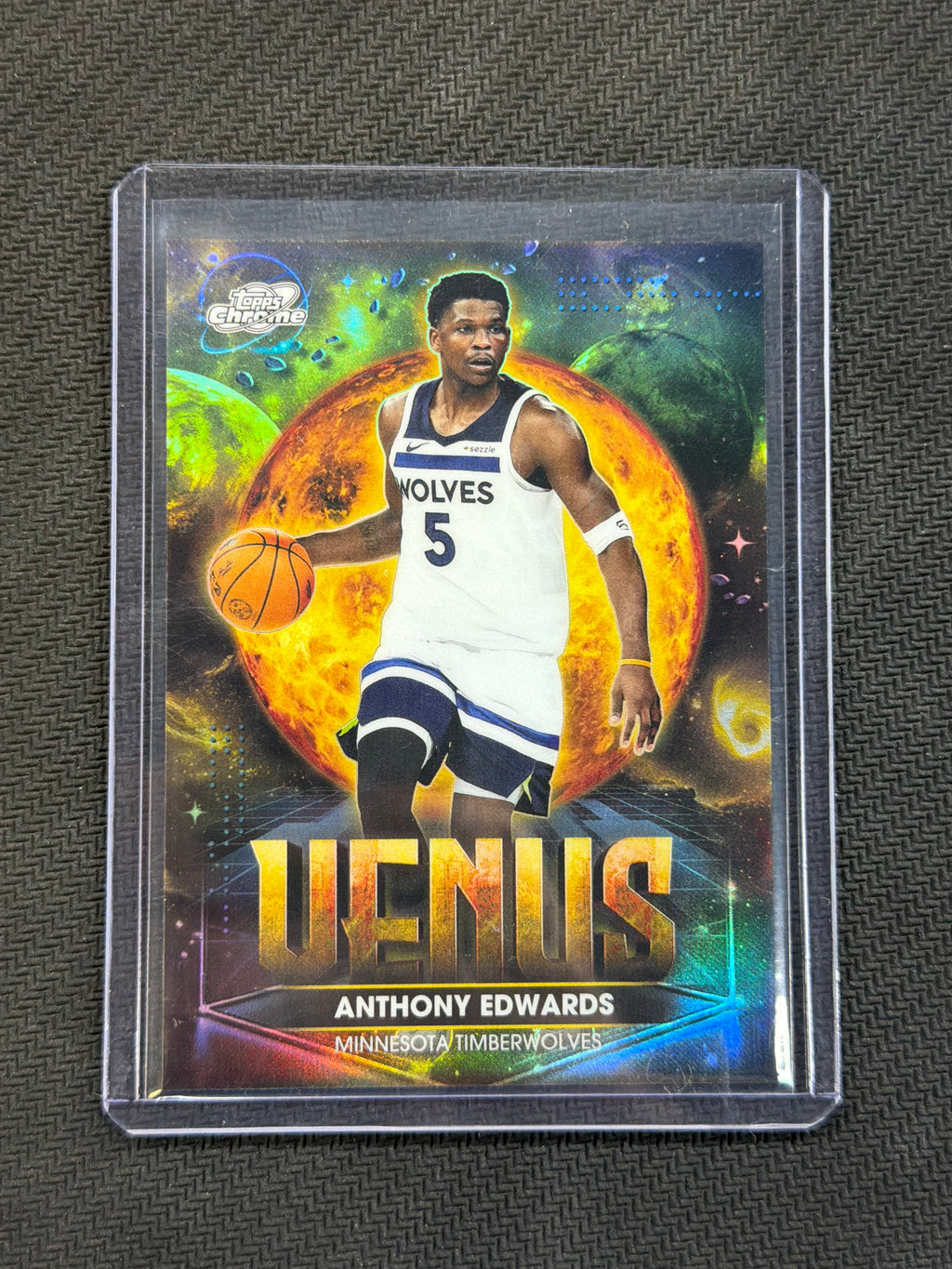 2025-26 Topps Chorme Cosmic Anthony Edwards Planet Venus Case Hit Timberwolves