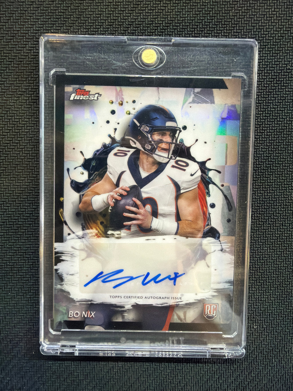 2024 Topps Finest Bo Nix Rookie Auto