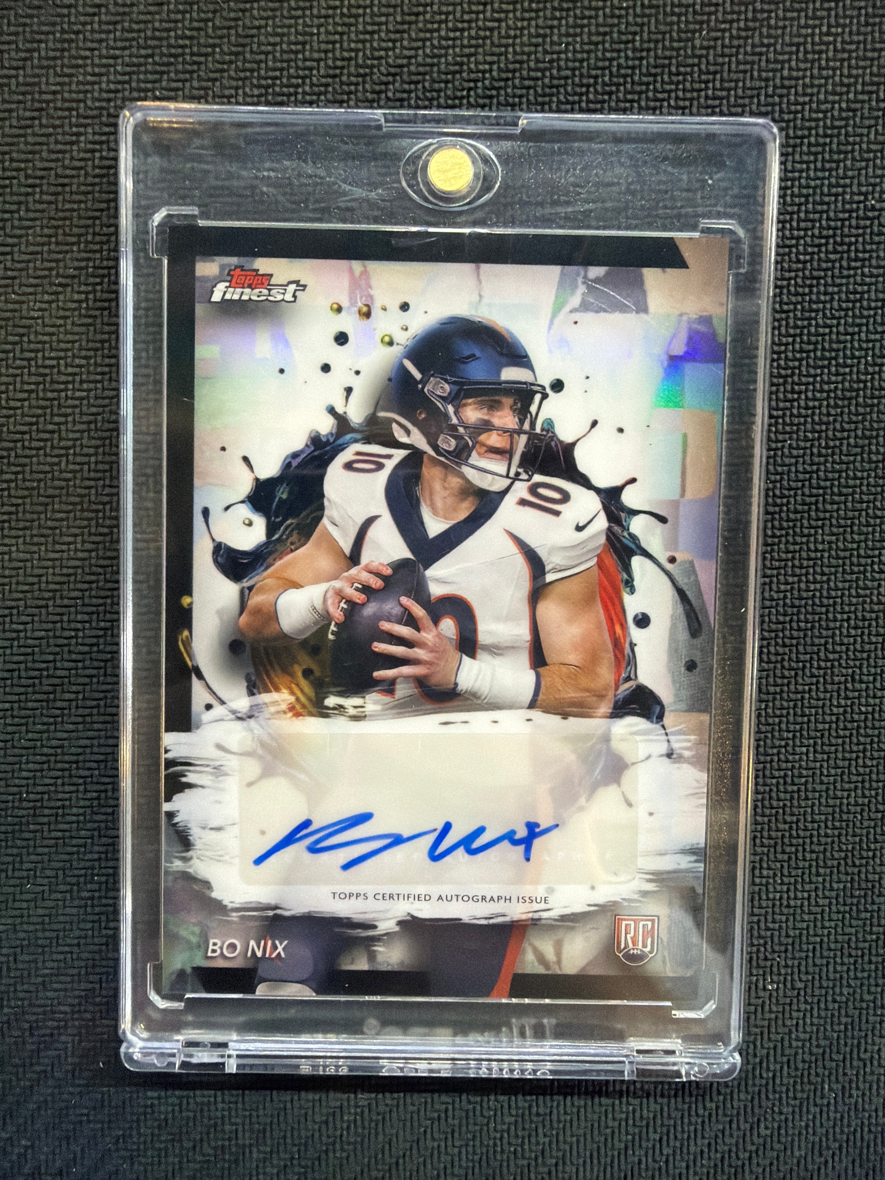 2024 Topps Finest Bo Nix Rookie Auto