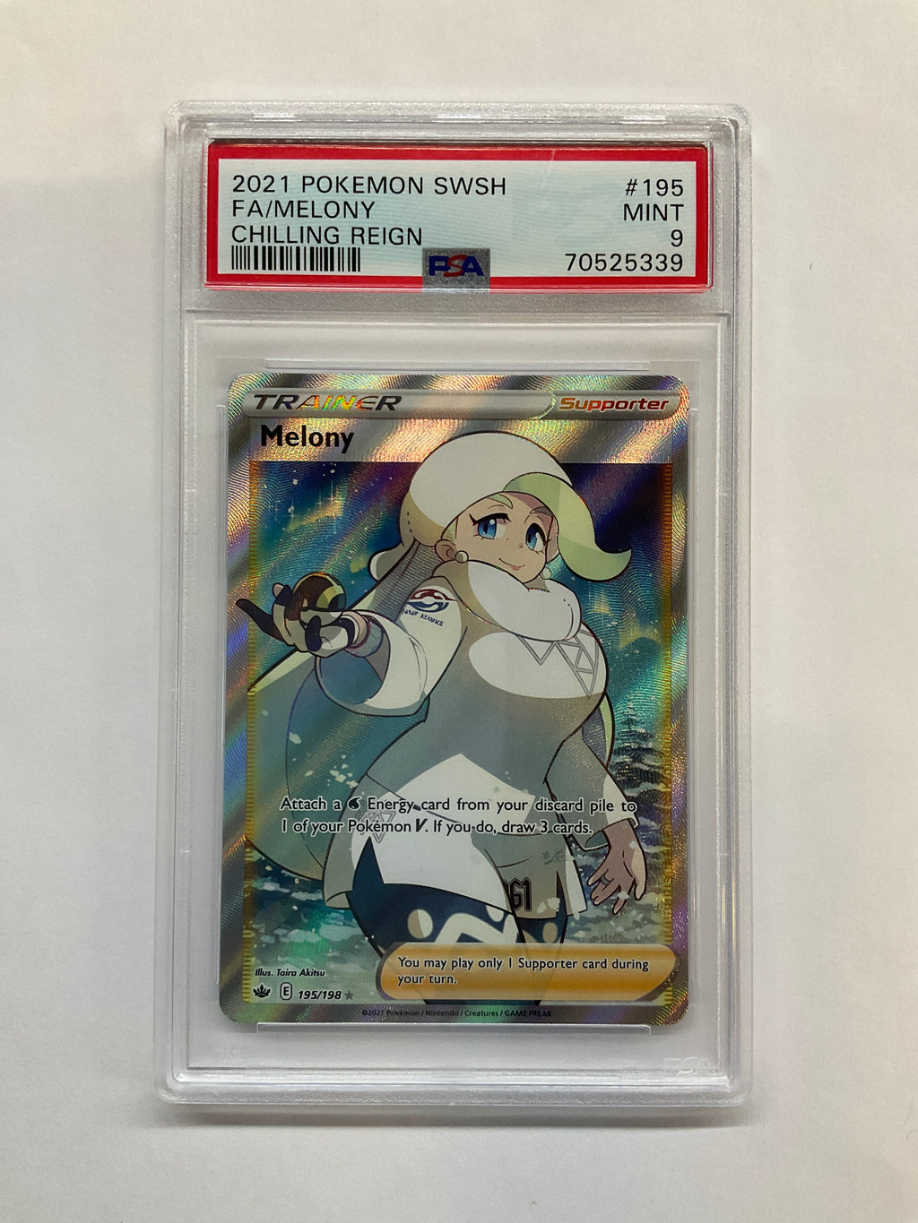 melony pokemon card Crown Zenith GG64 PSA 10 TBC Games Commemorate your favorite tabletop game with this 2021 Pokemon Chilling Reign Secret Rare #218 CGC Authenticated 9.5 Card Melony 2021 Pokemon Chilling Reign