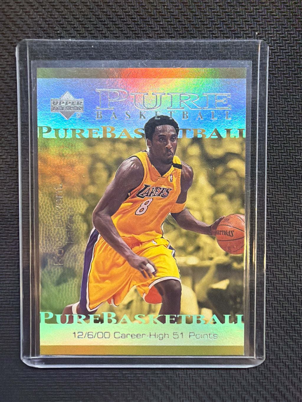 2001 Upper Deck Kobe Bryant Pure Basketball Career High 51 Points #PB4 Lakers