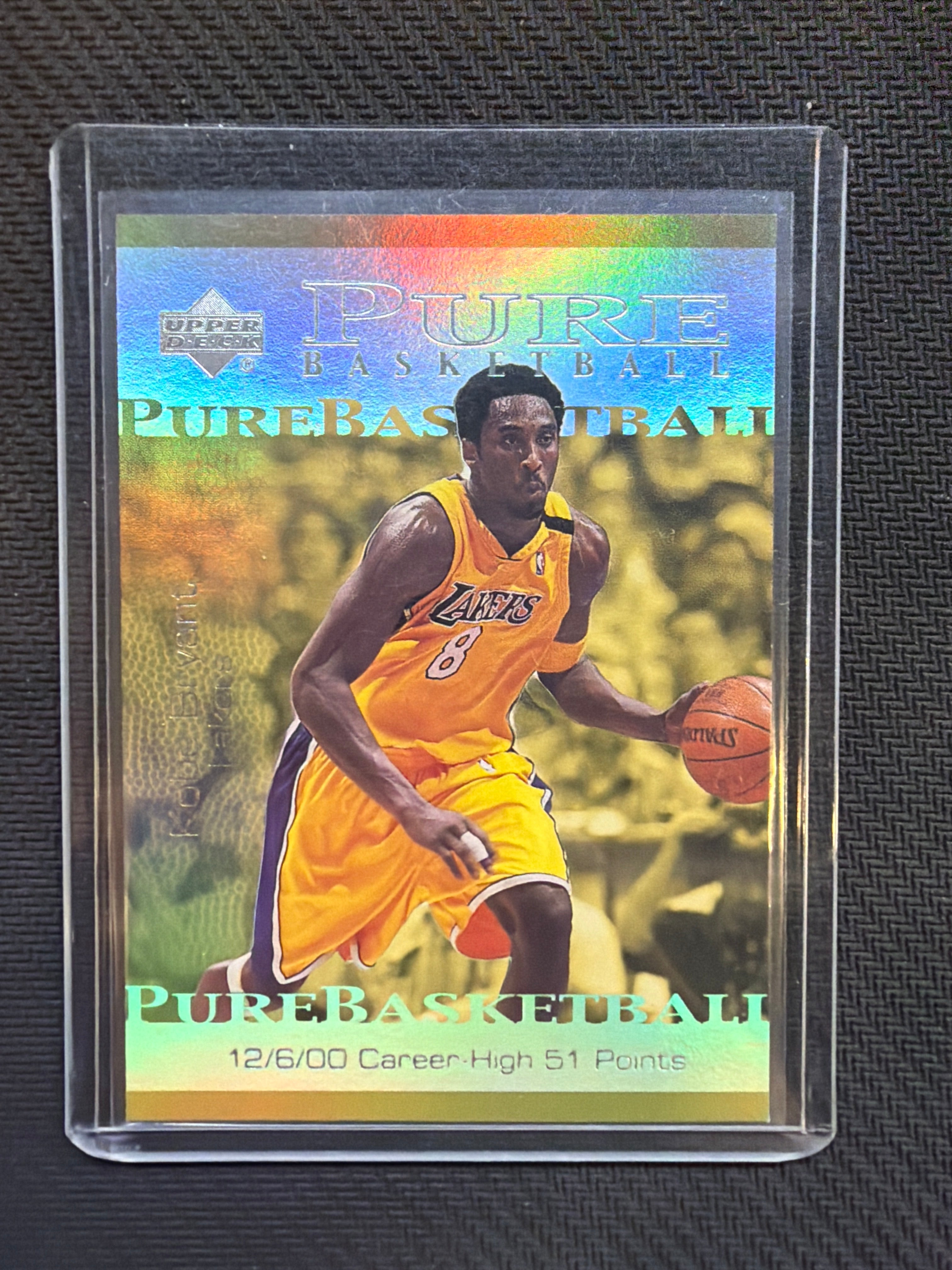 2001 Upper Deck Kobe Bryant Pure Basketball Career High 51 Points #PB4 Lakers