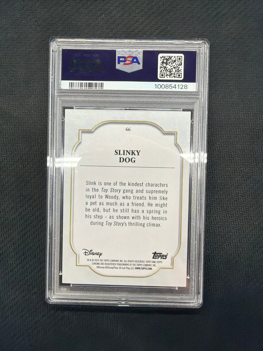 2024 Topps Chrome Disney Slinky Dogg #66 PSA 10 128