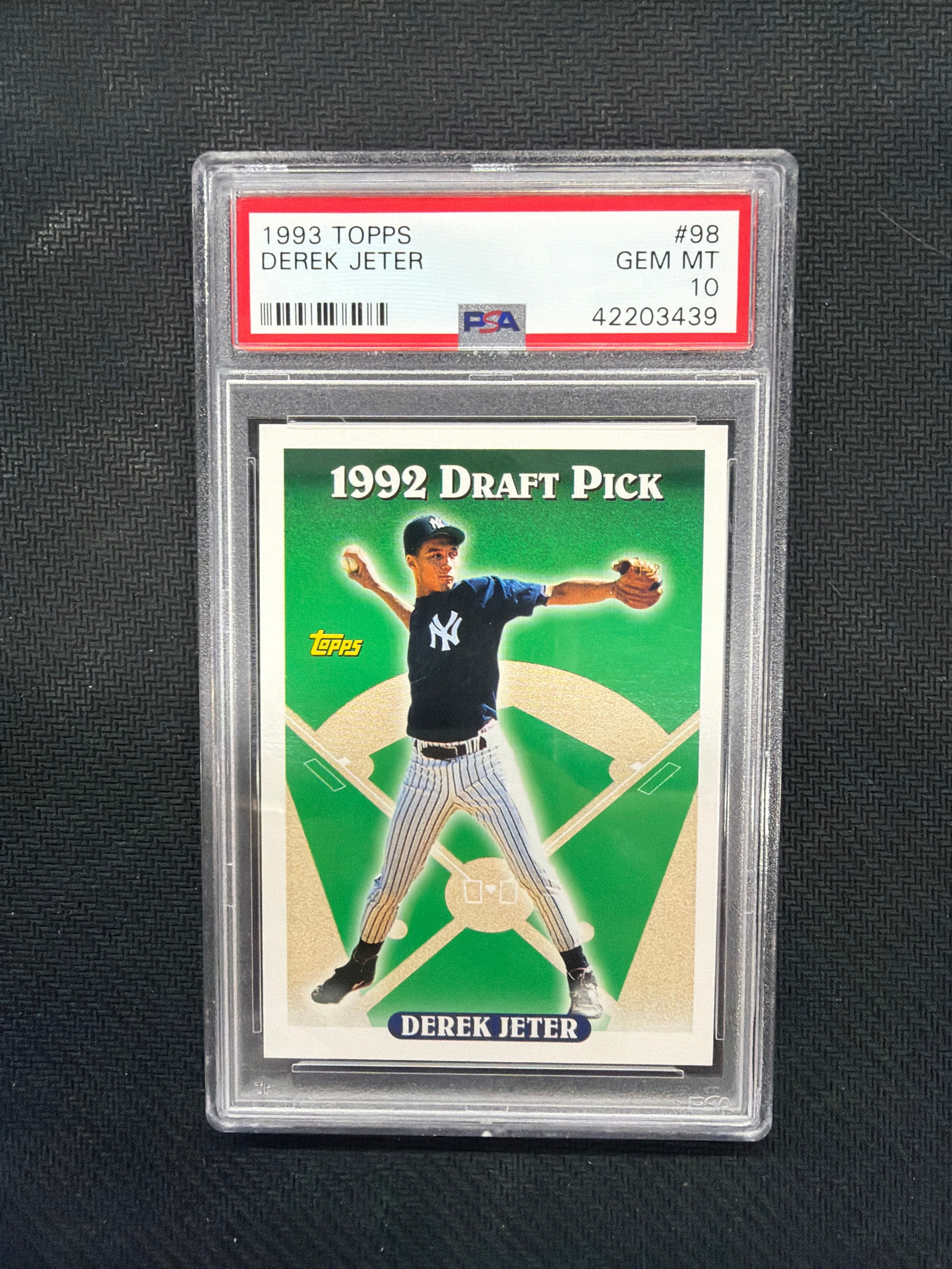 1993 Topps Derek Jeter Rookie PSA 10 Yankees