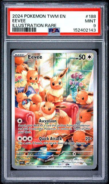 2024 Pokemon Twilight Masquerade Eeveee 188 PSA 9