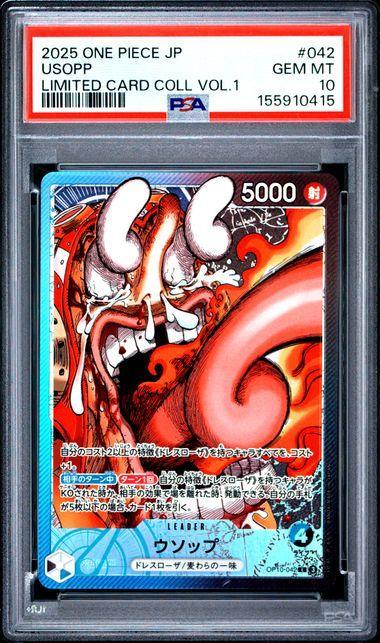 2025 Japanese One Piece Limited Card Collection Volume 1 Usopp 042 PSA 10 415