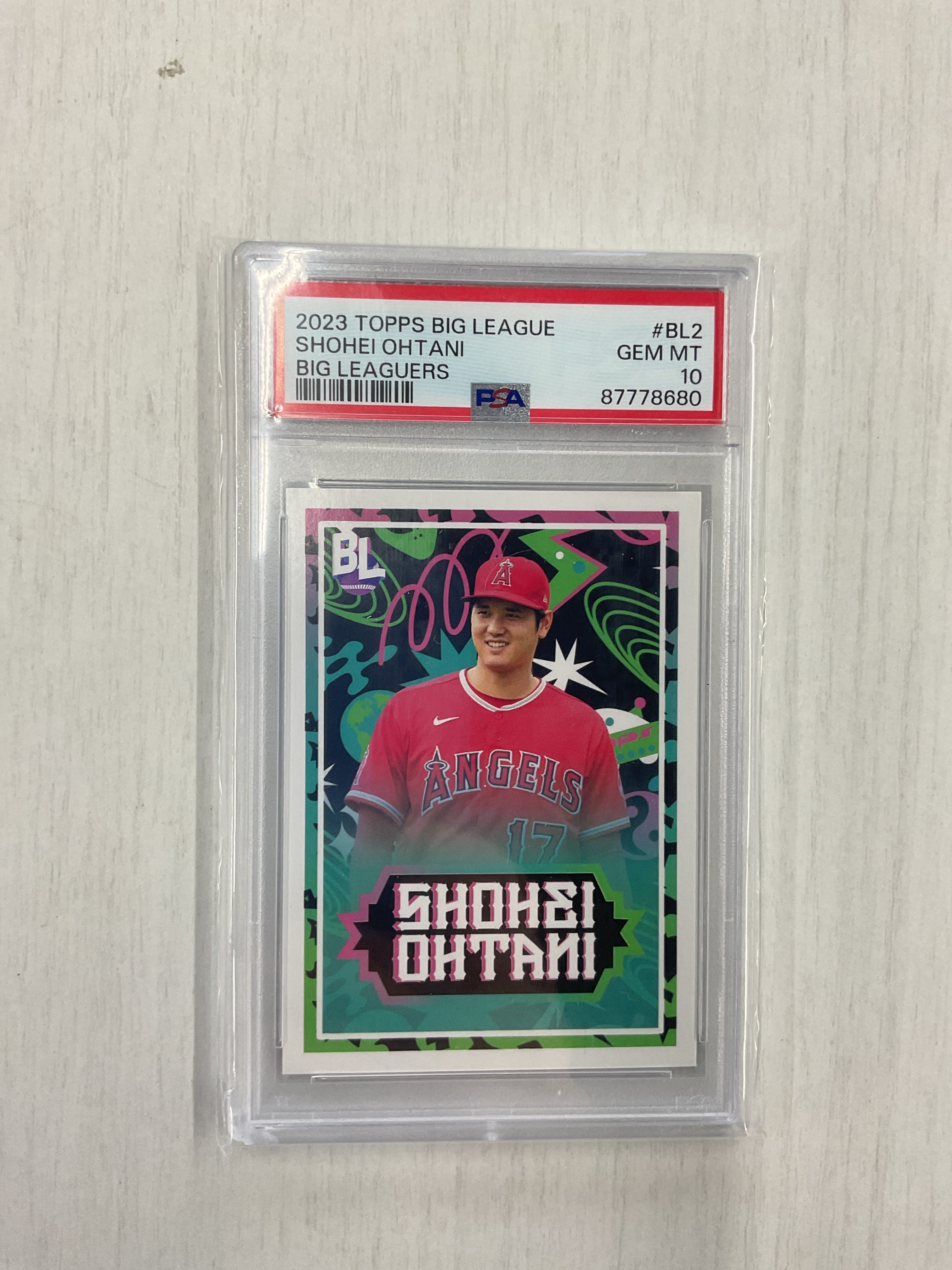 2023 Topps Big League Shohei Ohtani Big leaguers PSA 10