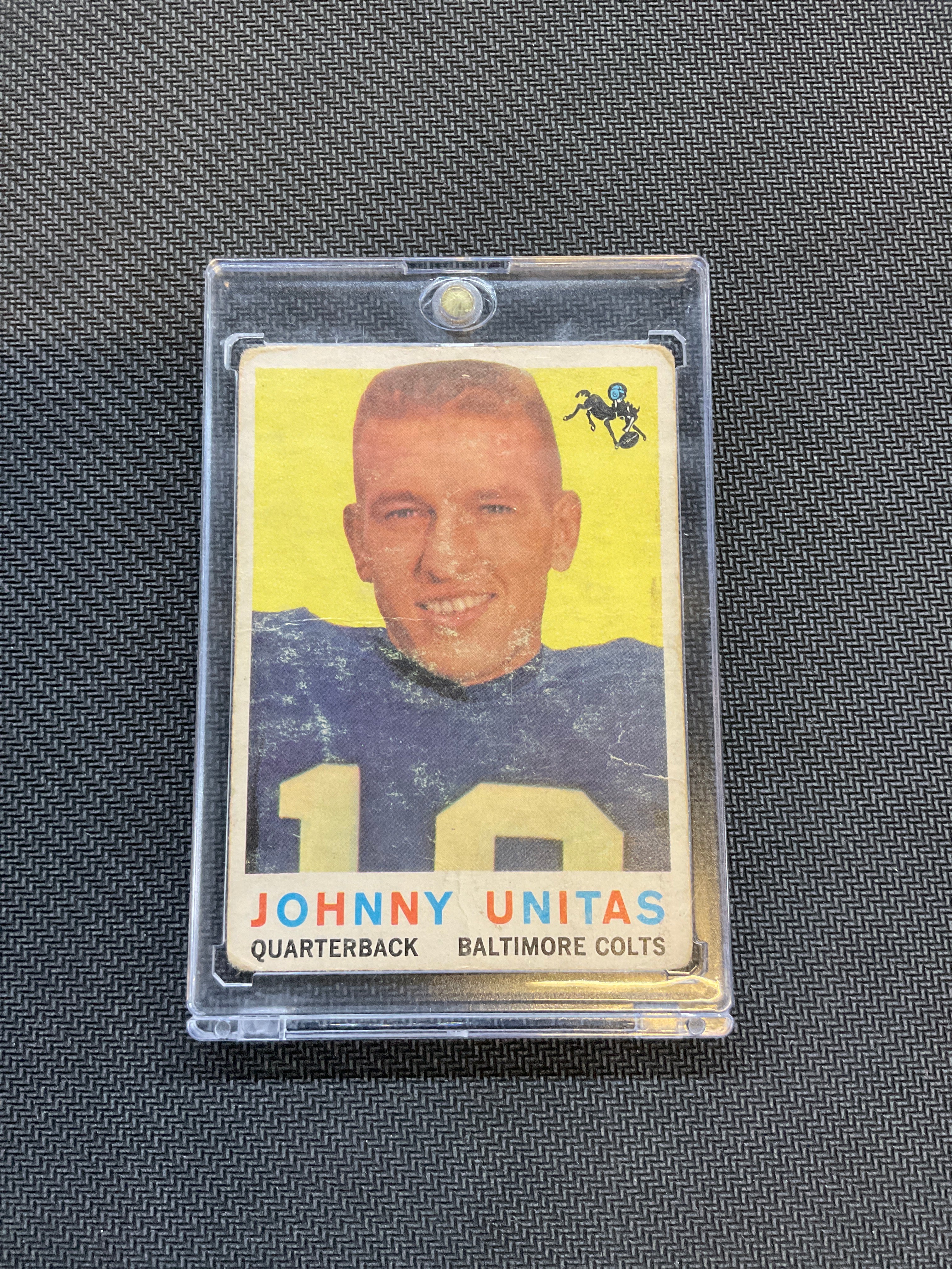 1959 Topps Johnny Unitas #1 Colts  Poor