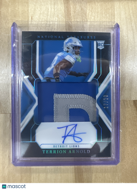 2024 National Treasures Terrion Arnold Midnight Patch Auto /20 True RPA