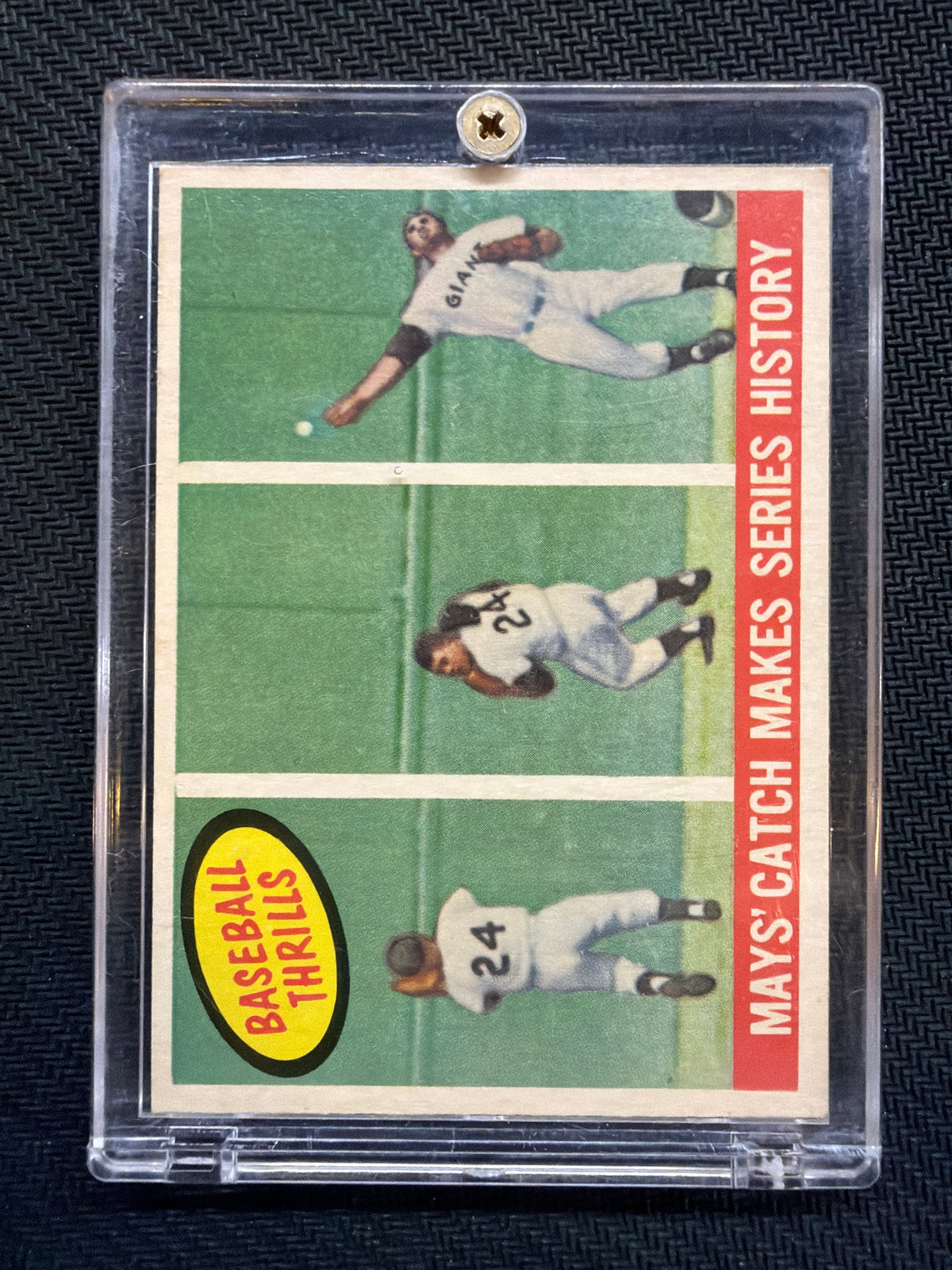 1959 Topps Willie Mays Baseball Thrills #464 Action Photo - EX