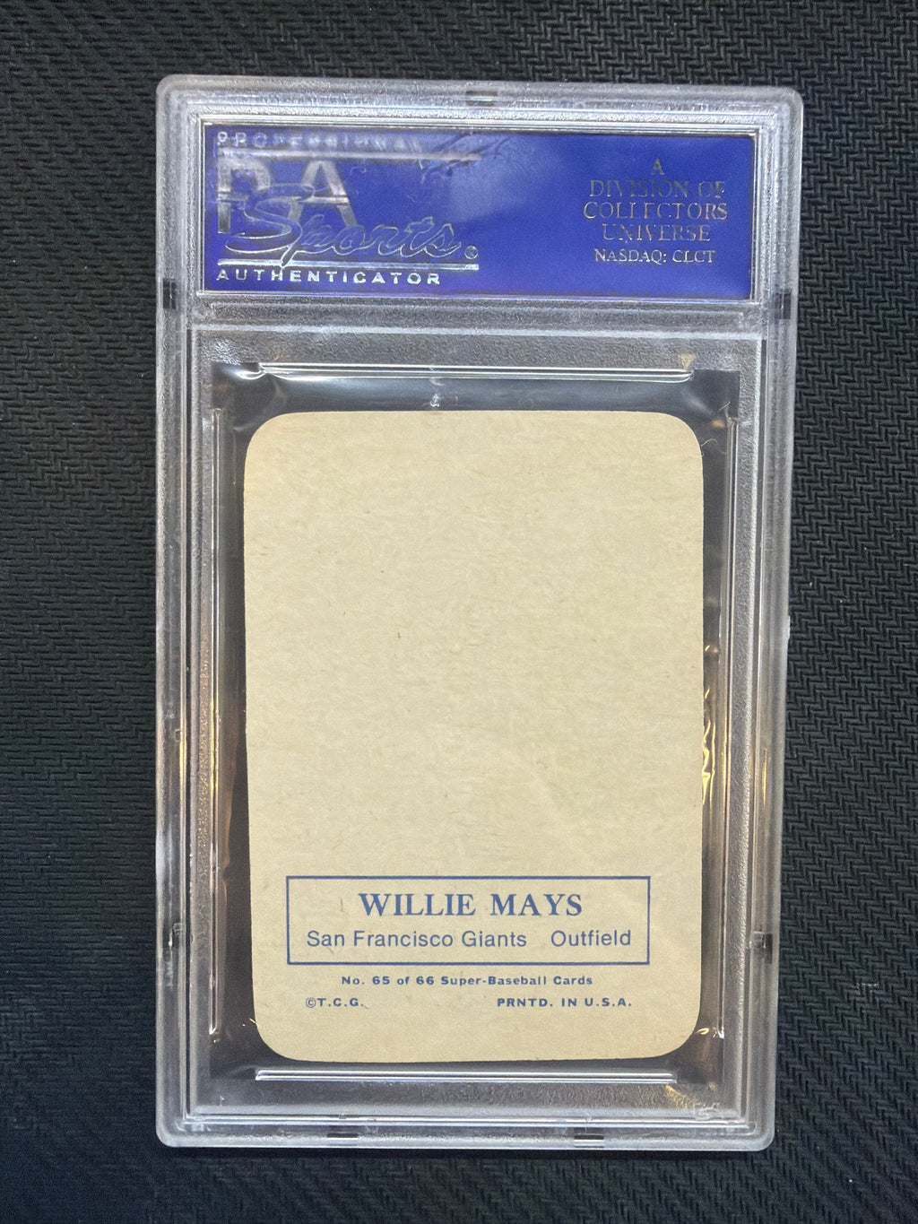 1969 Topps Super #65 Willie Mays PSA 9 Giants