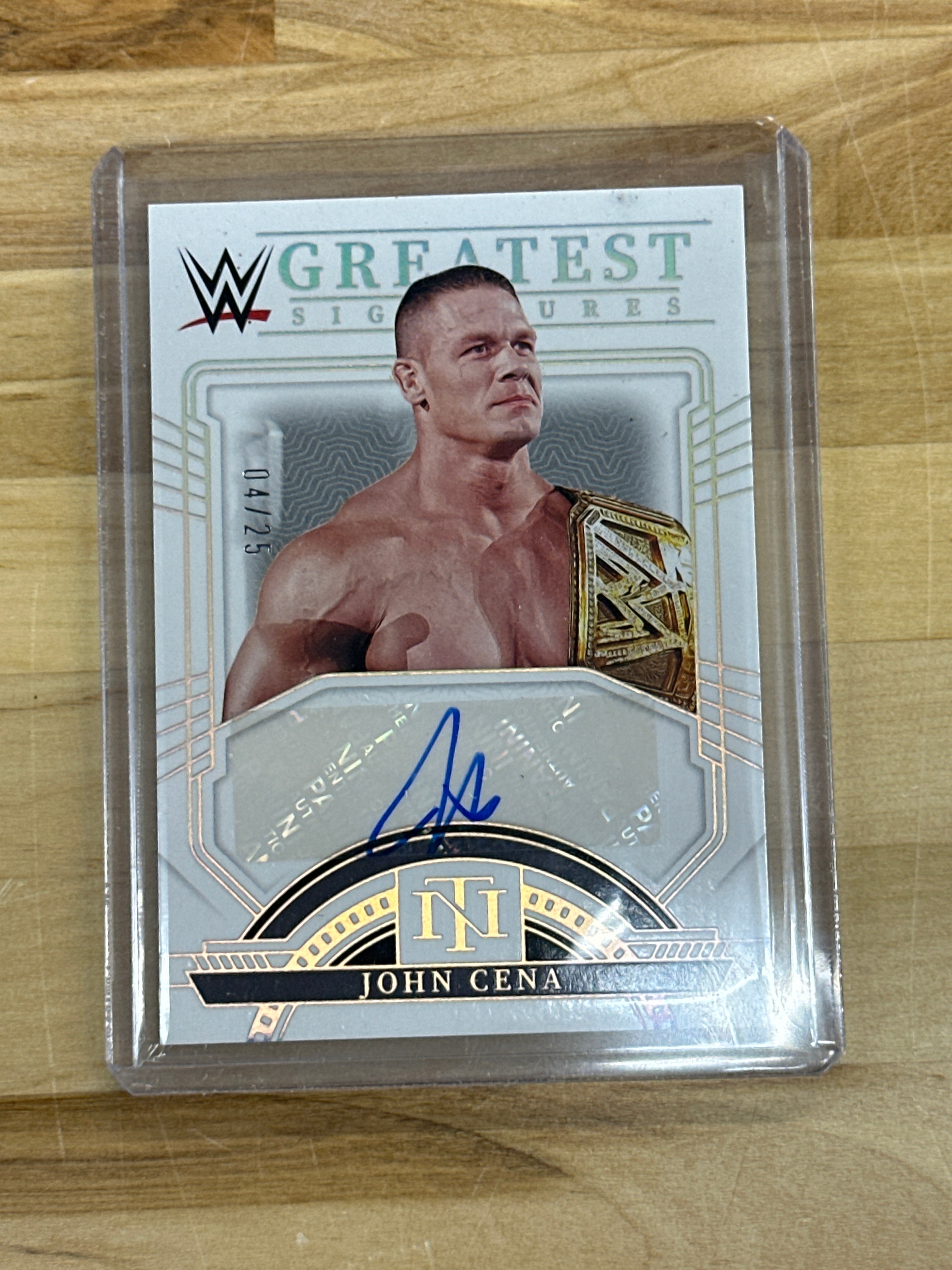 2024 National Treasures WWE John Cena Greatest Auto /25