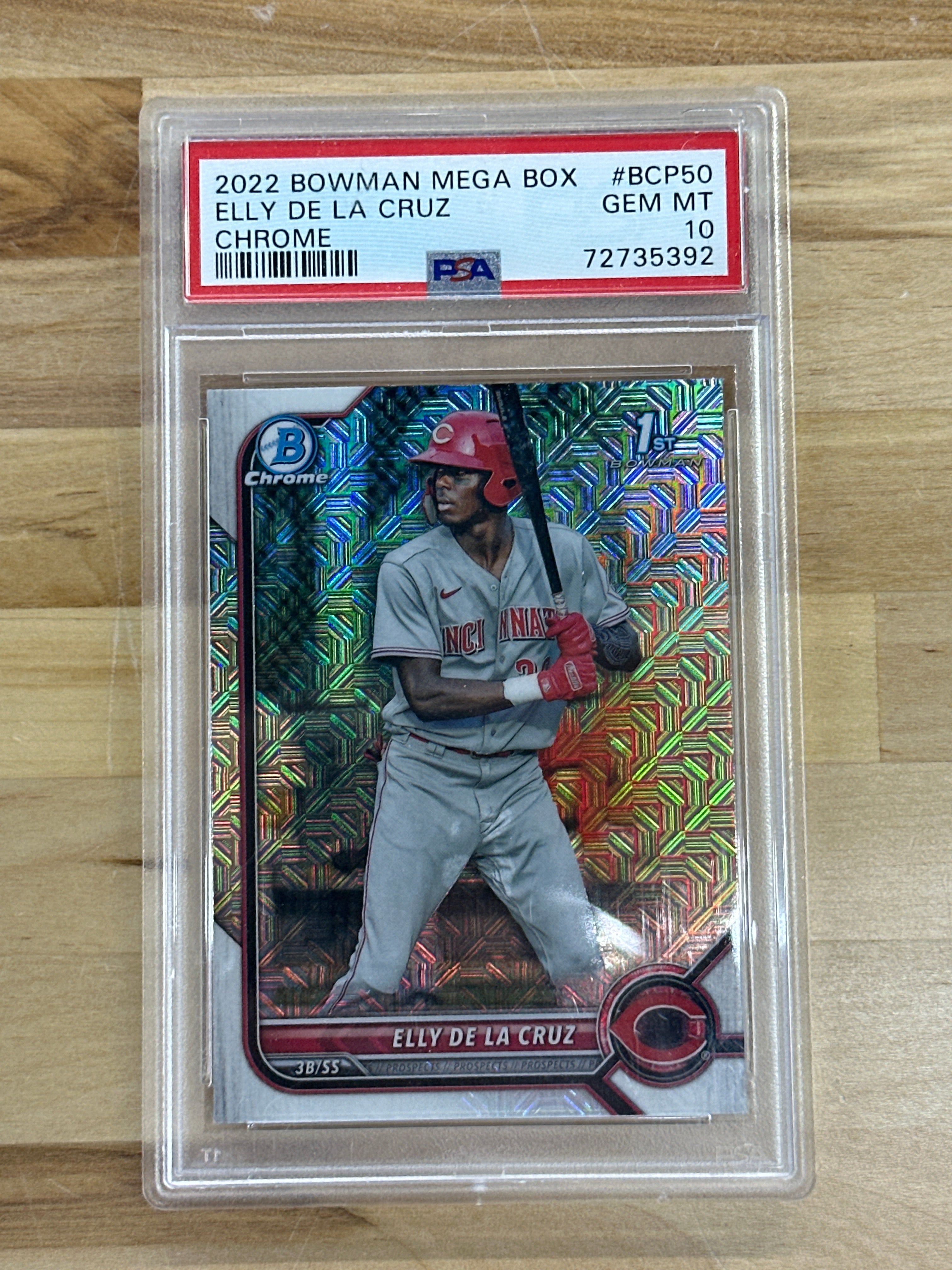2022 Bowman Elly De La Cruz Chrome Mega PSA 10
