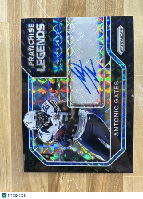 2020 Prizm Antonio Gates Black Finite Auto 1/1