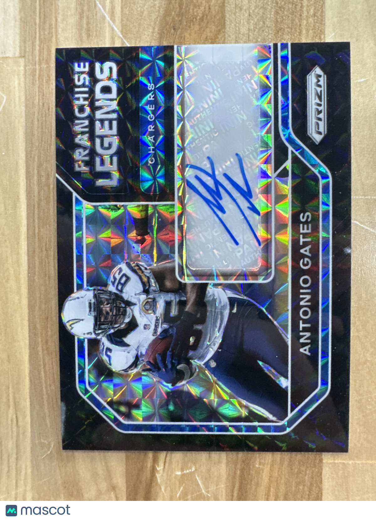 2020 Prizm Antonio Gates Black Finite Auto 1/1