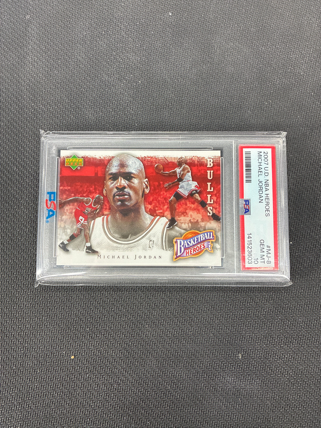 2007 Upper Deck NBA Heroes Michael Jordan PSA 10 Bulls