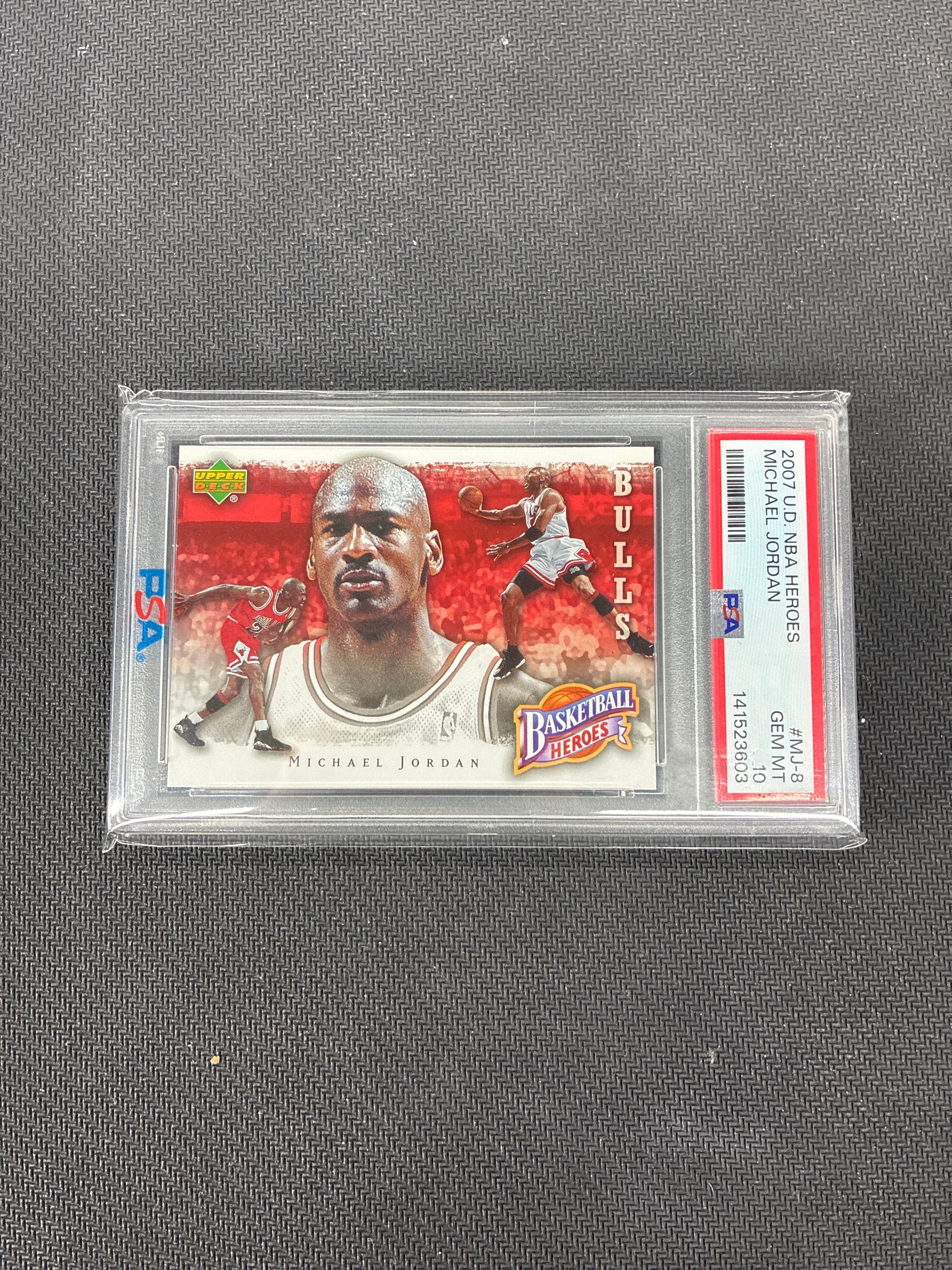 2007 Upper Deck NBA Heroes Michael Jordan PSA 10 Bulls