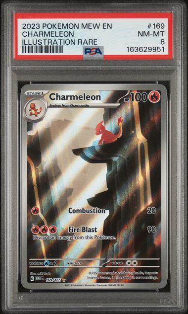2023 Pokemon 151 Charmeleon 169 PSA 8