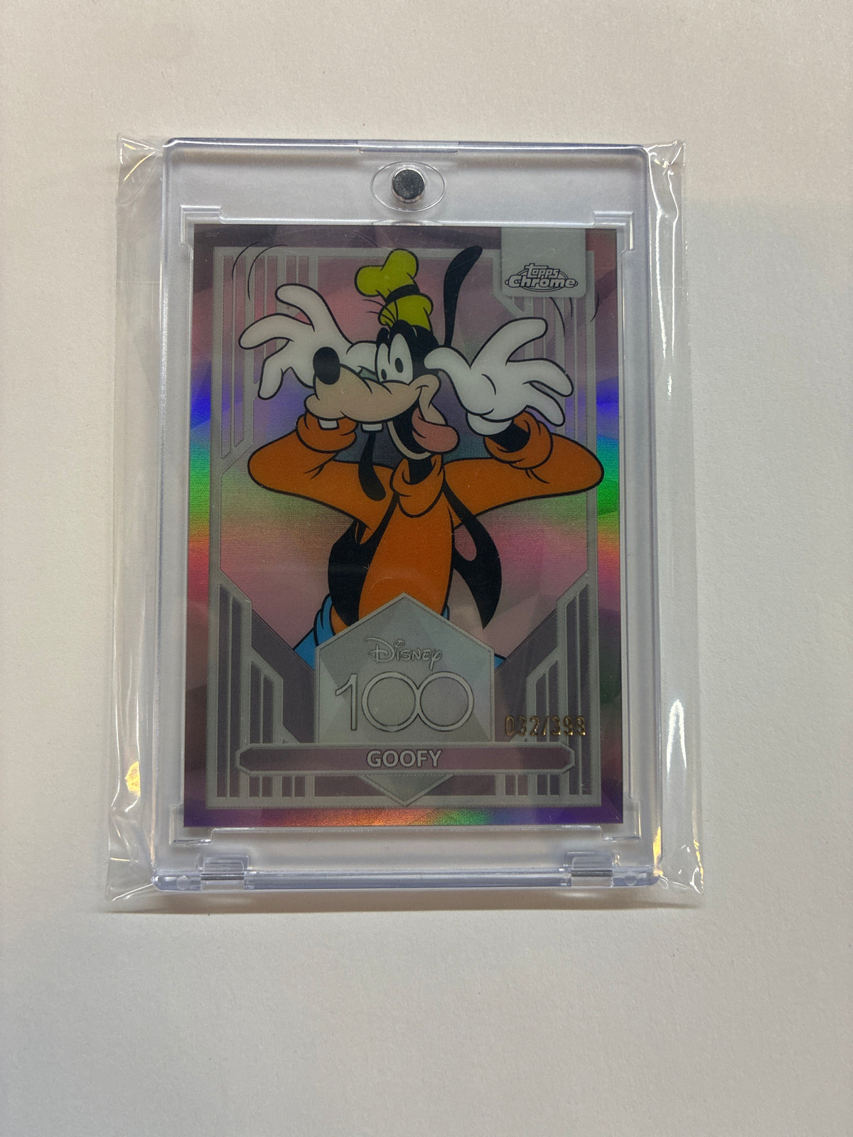 2023 Topps Chrome Disney 100 Goofy Pink Refractor /399