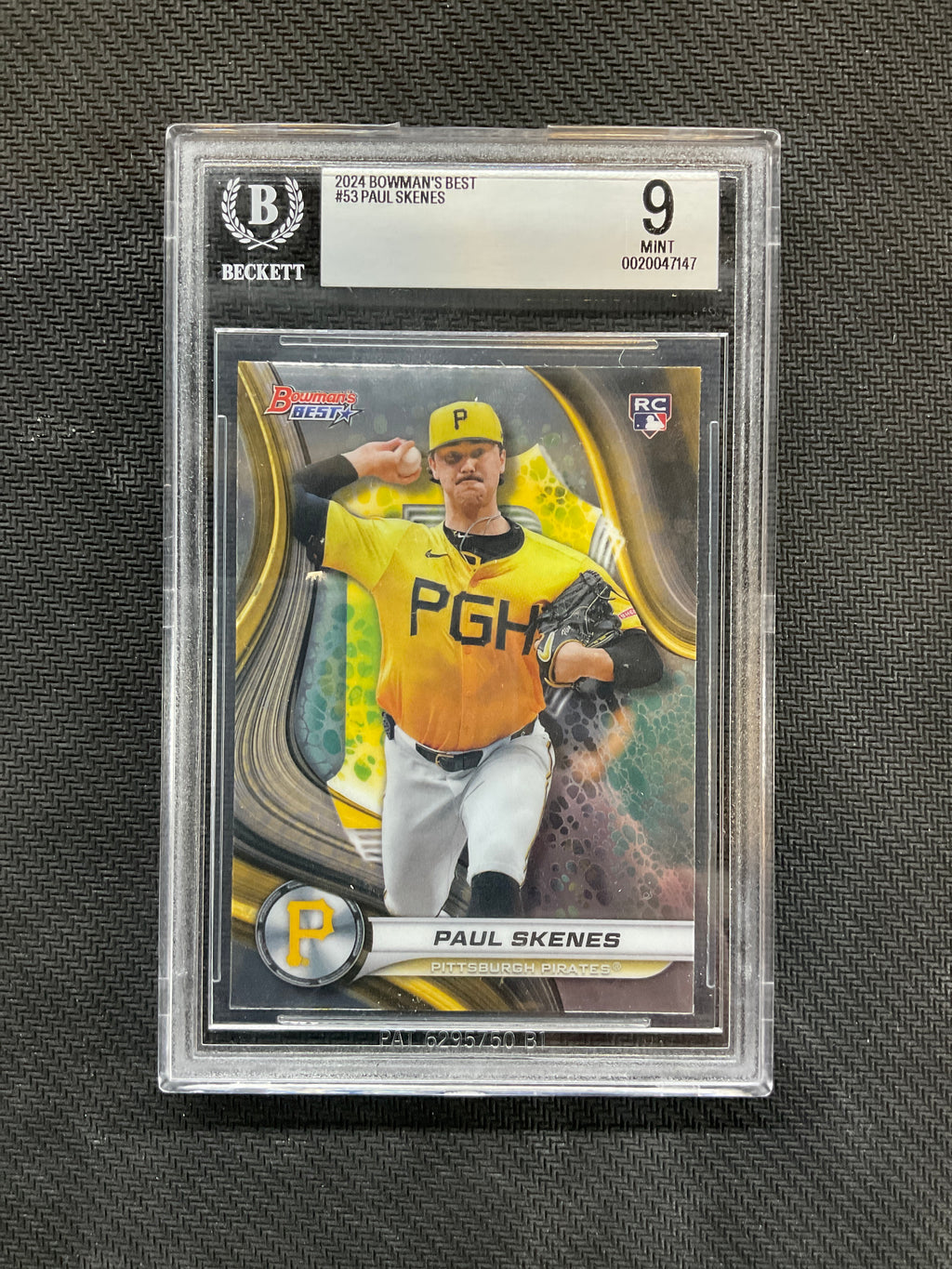 2024 Bowman's Best #53 Paul Skenes Rookie BGS 9 Pirates