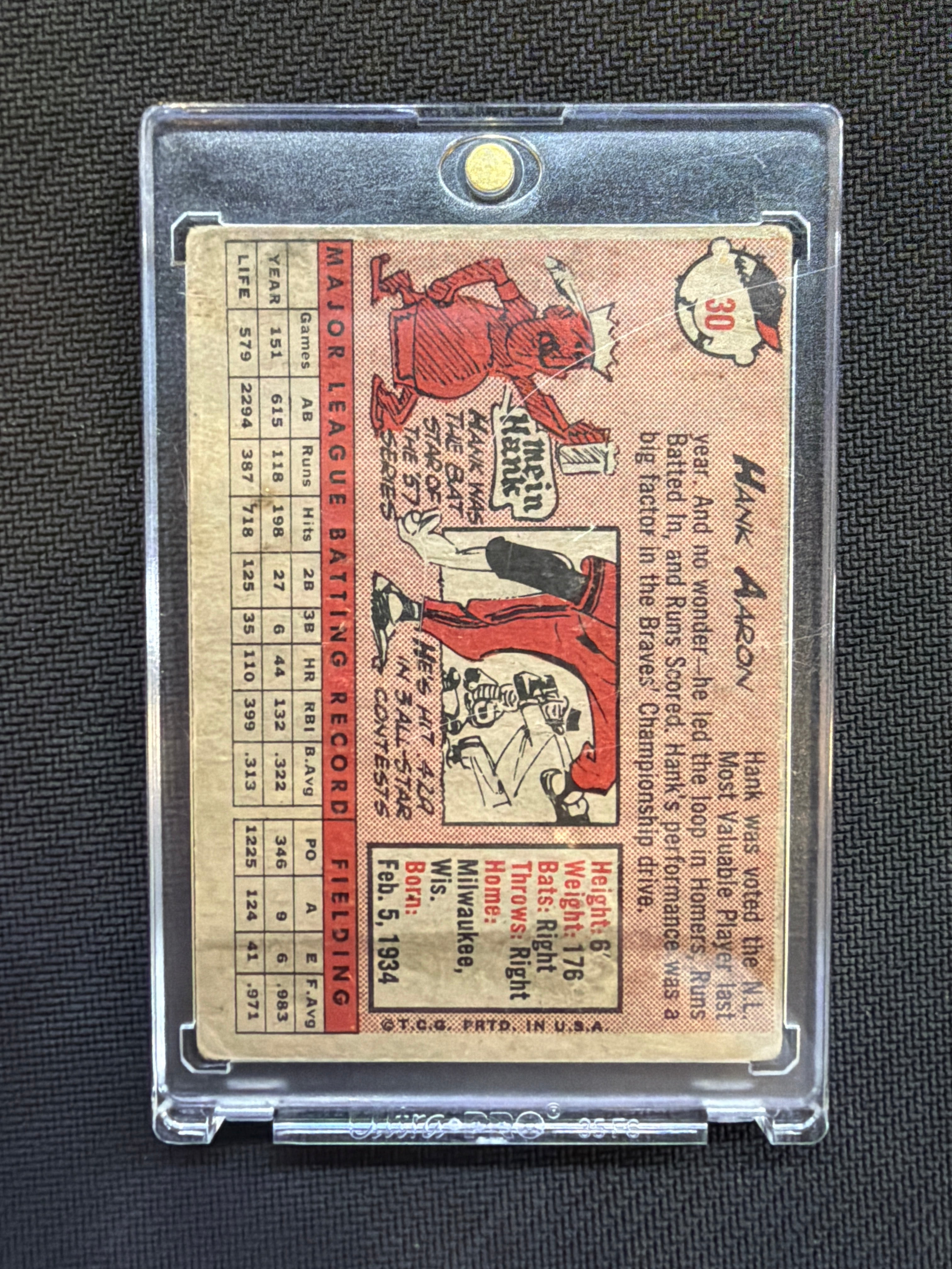 1958 Topps Hank Aaron #30