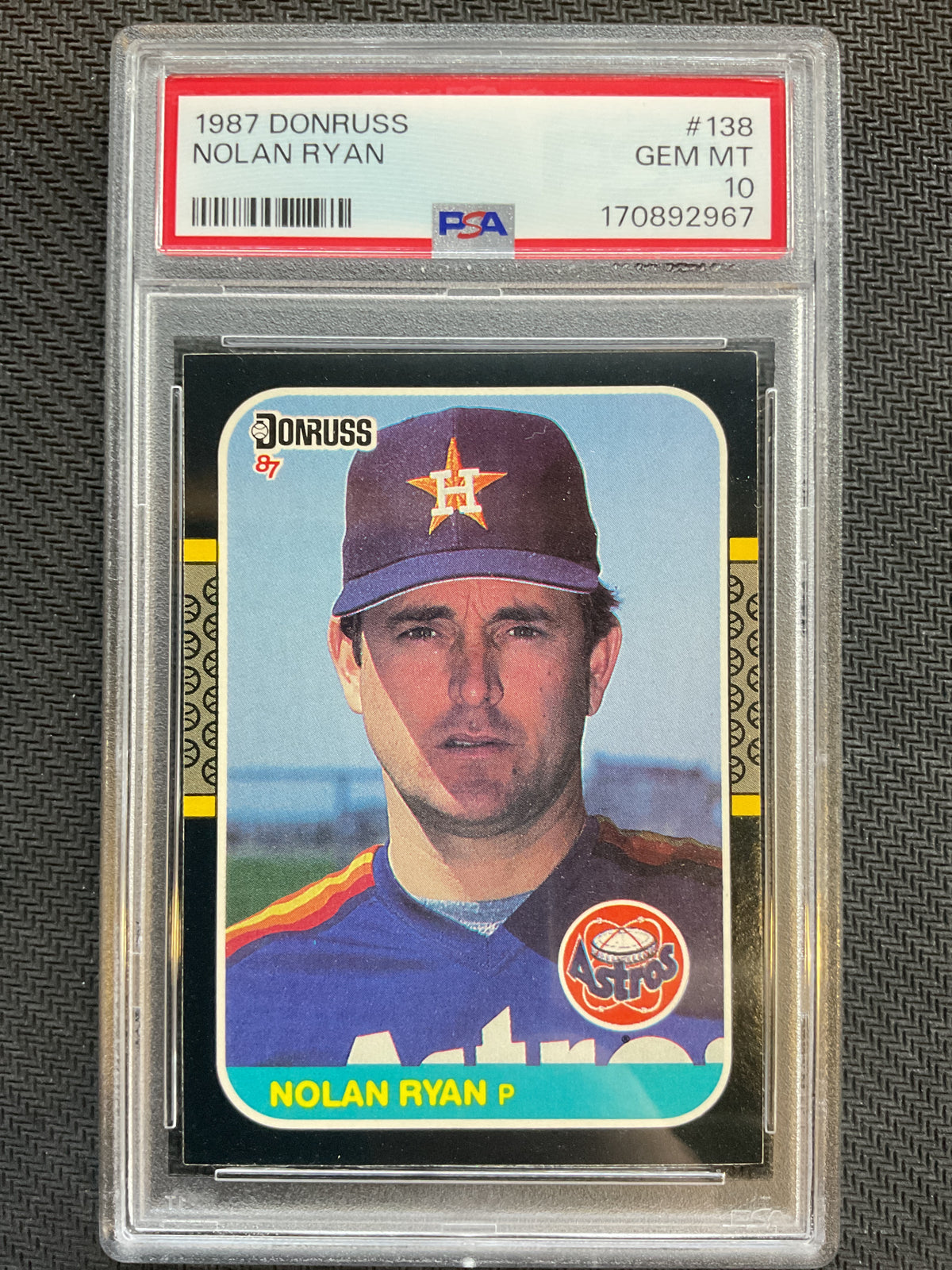 1987 Donruss #138 Nolan Ryan PSA 10