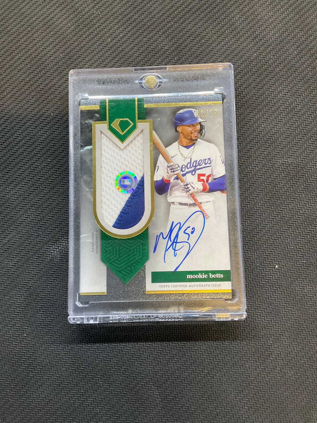 2024 Topps Diamond Icons Mookie Betts Patch Auto /25 Dodgers