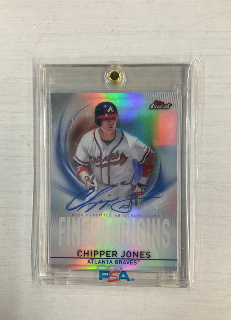 2019 Topps Finest Chipper Jones Auto