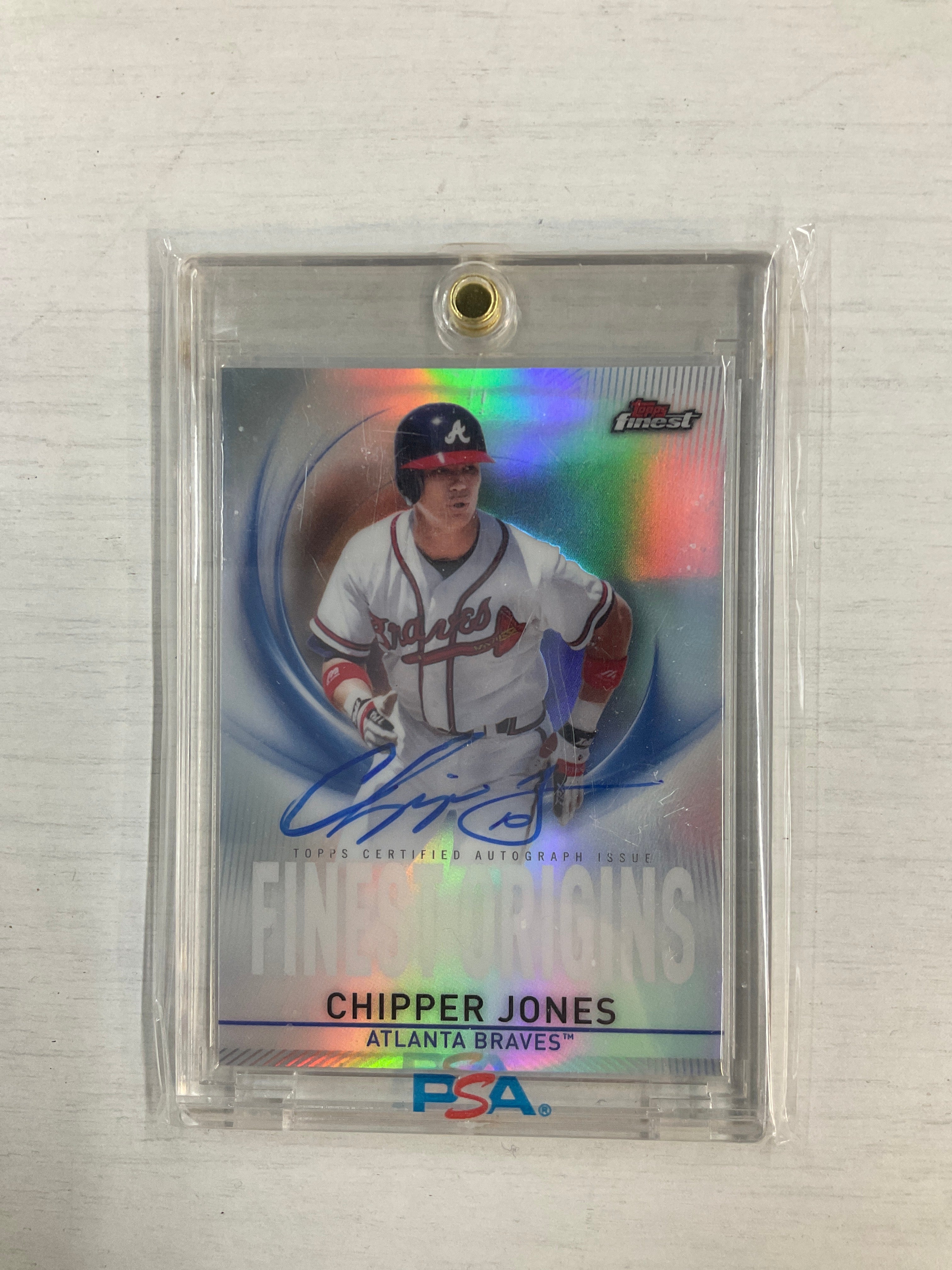 2019 Topps Finest Chipper Jones Auto