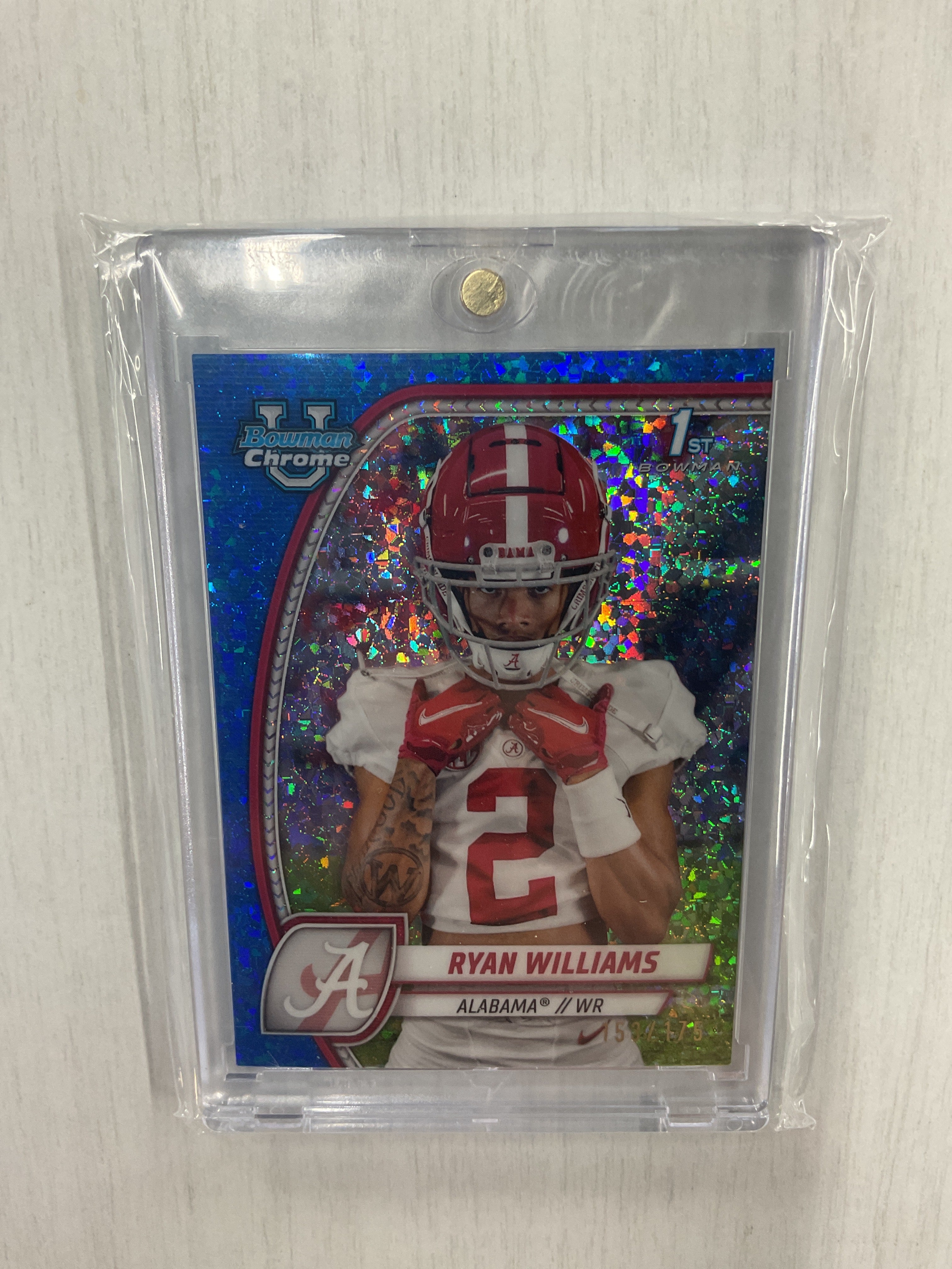 2024 Bowman U Ryan Williams Rookie /175 Blue Alabama
