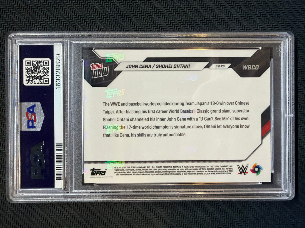 2026 Topps Now WBC Cena/Ohtani #WBCO PSA 10 829
