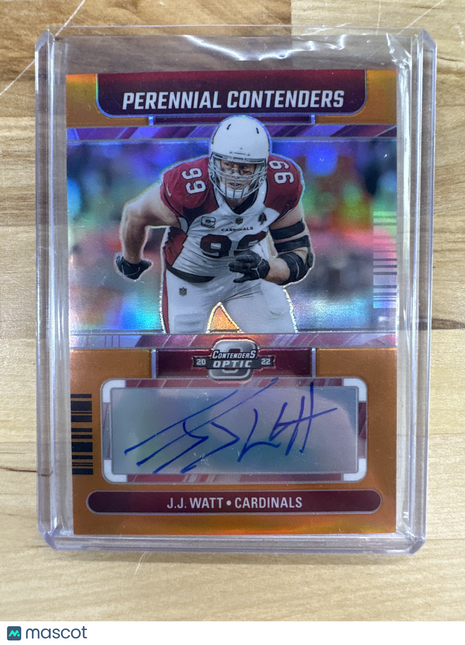 2022 Contenders Optic J.J. Watt Orange Auto /25
