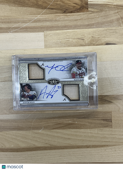 2024 Topps Tier One Matt Olson Austin Riley Dual Auto /10 Braves