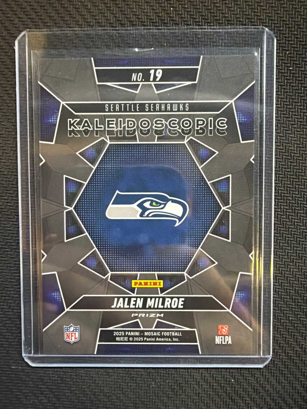 2025 Mosaic Jalen Milroe Kaleidoscopic #19 Seahawks