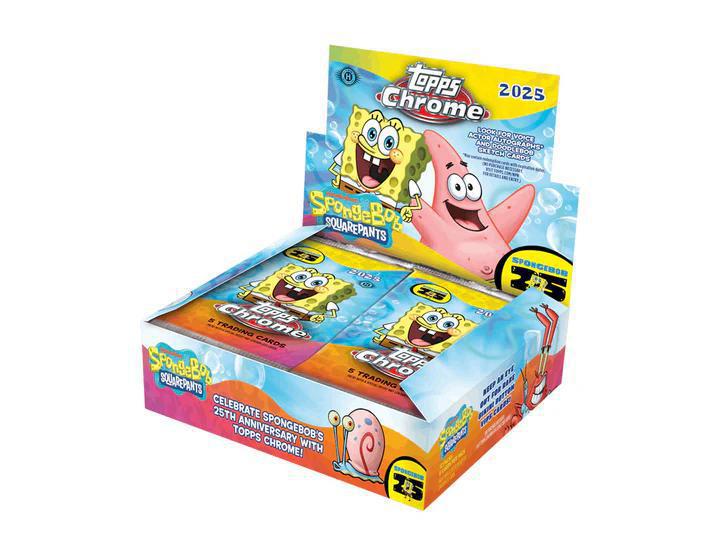 2025 Topps Chrome Spongebob 25th Anniversary Hobby Box