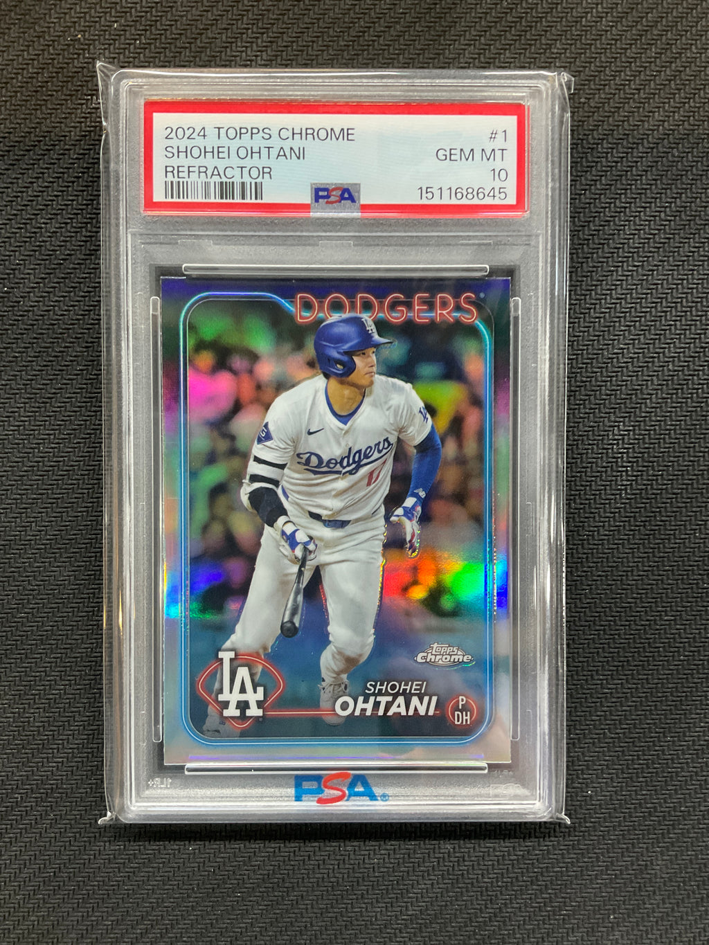 2024 Topps Chrome Shohei Ohtani Refractor #1 PSA 10 645