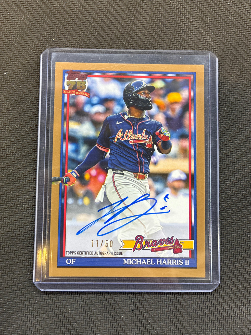2026 Topps Michael Harris II 1991 Topps Baseball Autograph Gold /50 Braves