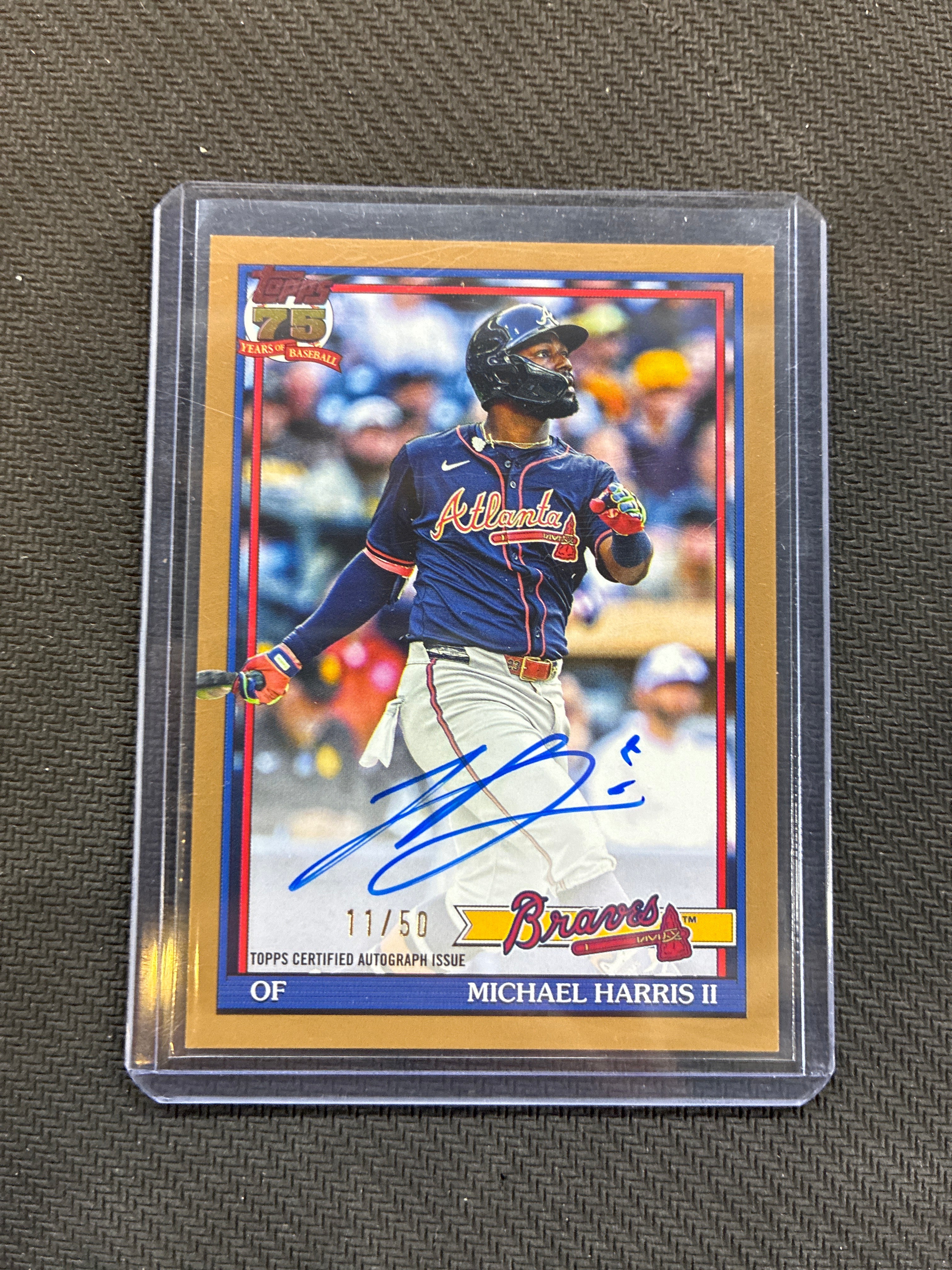 2026 Topps Michael Harris II 1991 Topps Baseball Autograph Gold /50 Braves