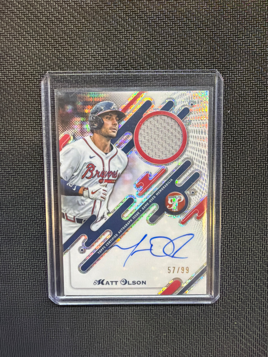 2025 Topps Pristine Matt Olson Patch Auto /99 Braves