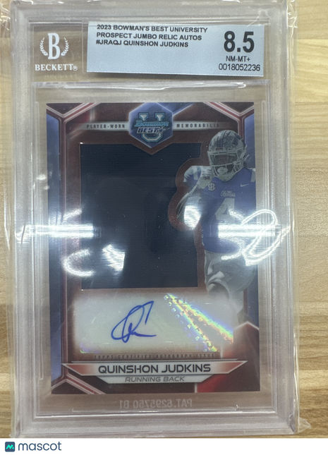 2023 Bowmans Best Jumbo Relic Quinshon Judkins BGS 8.5