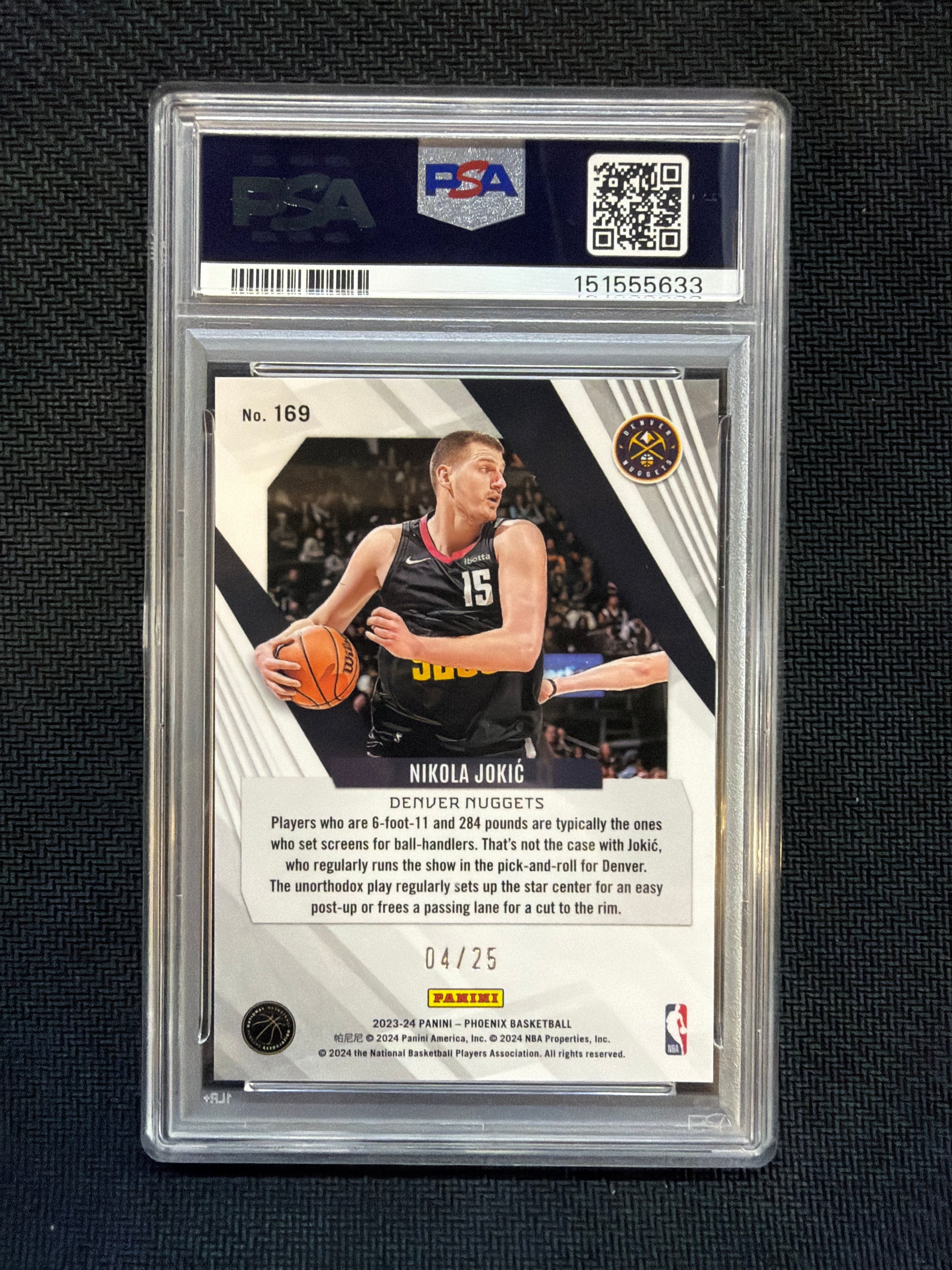 2023 Phoenix Nikola Jokic Fire And Ice /25 PSA 9 Denver