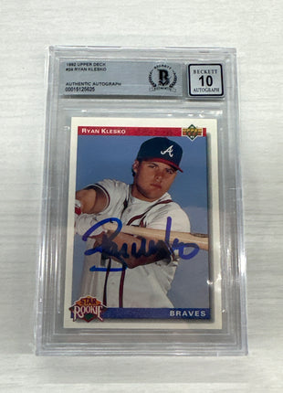 1992 Upper Deck Ryan Klesko Auto BGS A 10