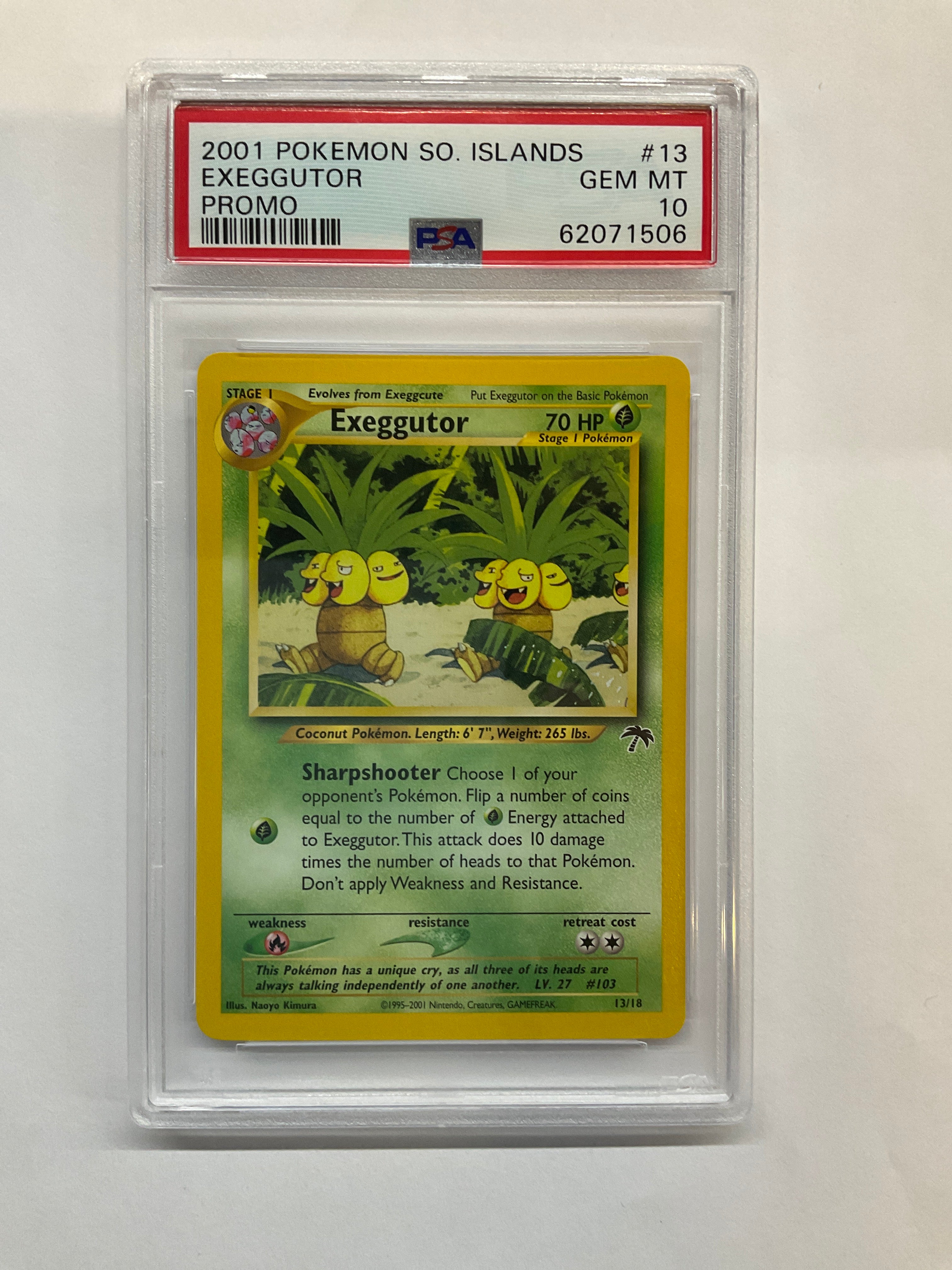 2001 Pokemon Southern Islands Promo Exeggutor 13 PSA 10